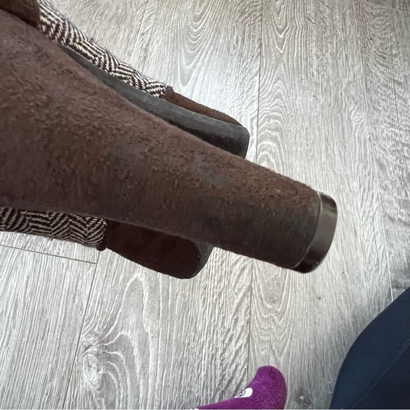 Xoxo Brown Suede Oxford Heels - Size 8 - Picture 6 of 7